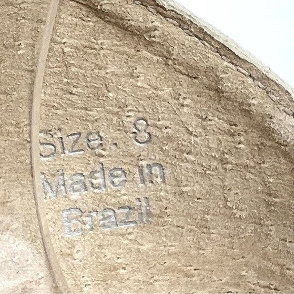 Dolce Vita Suede Leather Beige Tan Leopard Print Open Toe Heels Sandals 8 - Picture 15 of 15